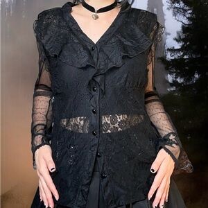 Goth lace top
